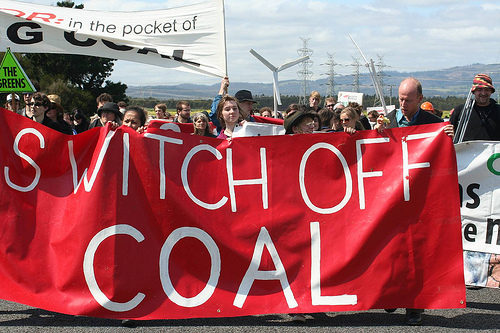 Coal protest.