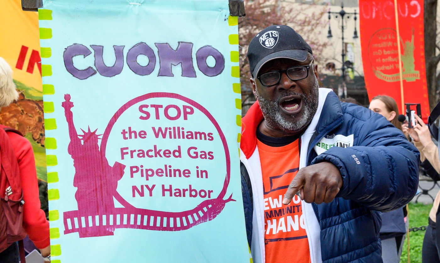 Williams pipeline protest in New York