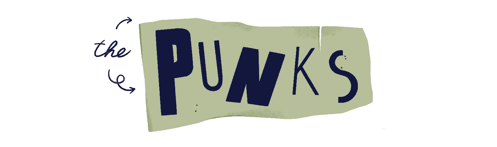 Illustration of the word 'punks