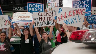 NYC fracking protestors