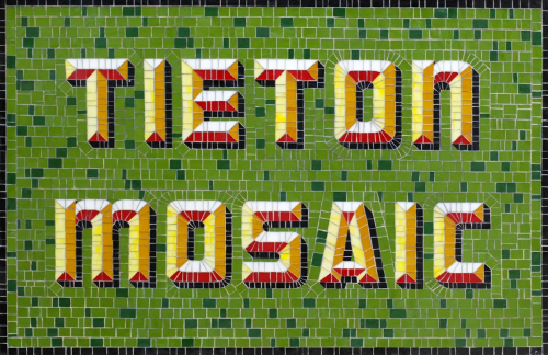 A prototype from the Tieton Mosaic Project, which aims to create a striking visual personality for the small town. 