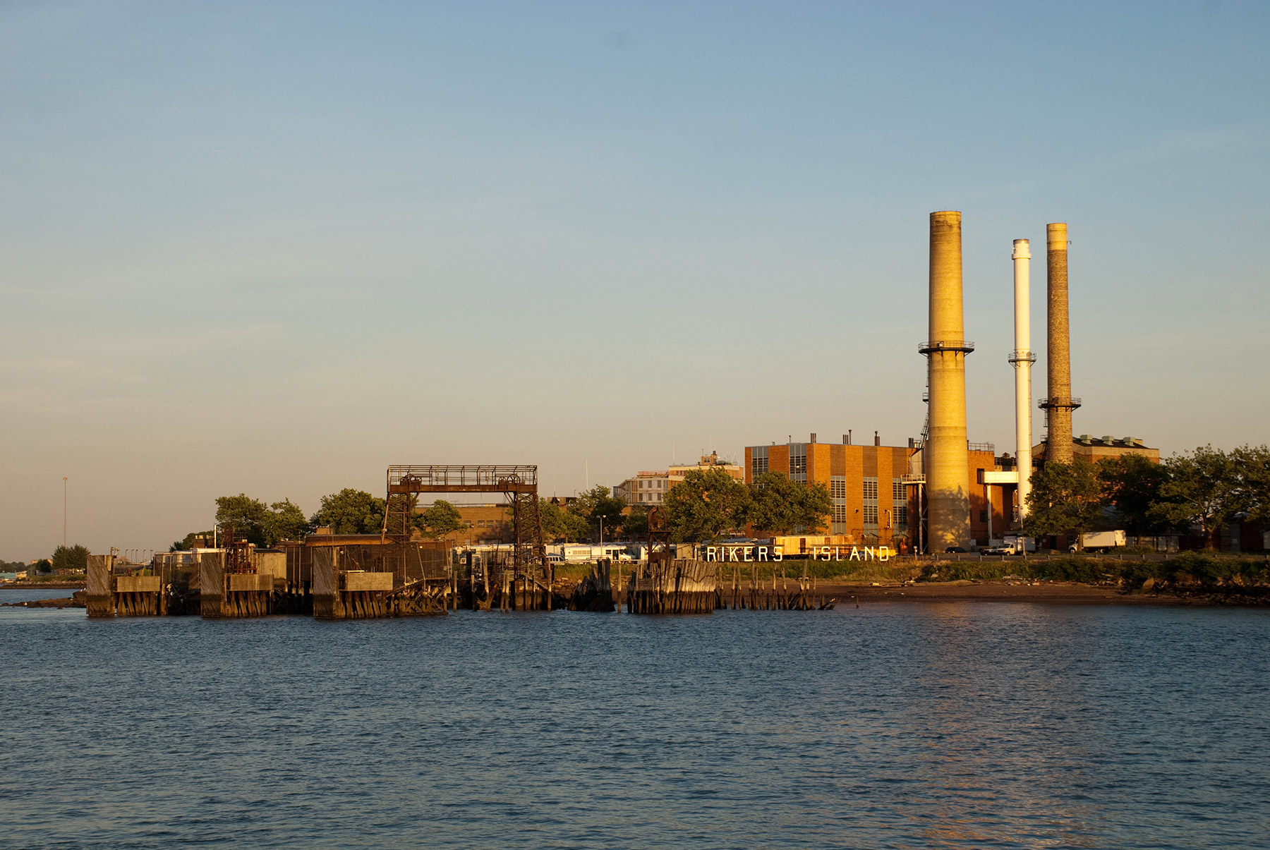 The power plant on Rikers Island
