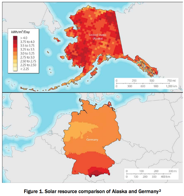 Alaska/Germany solar comparison