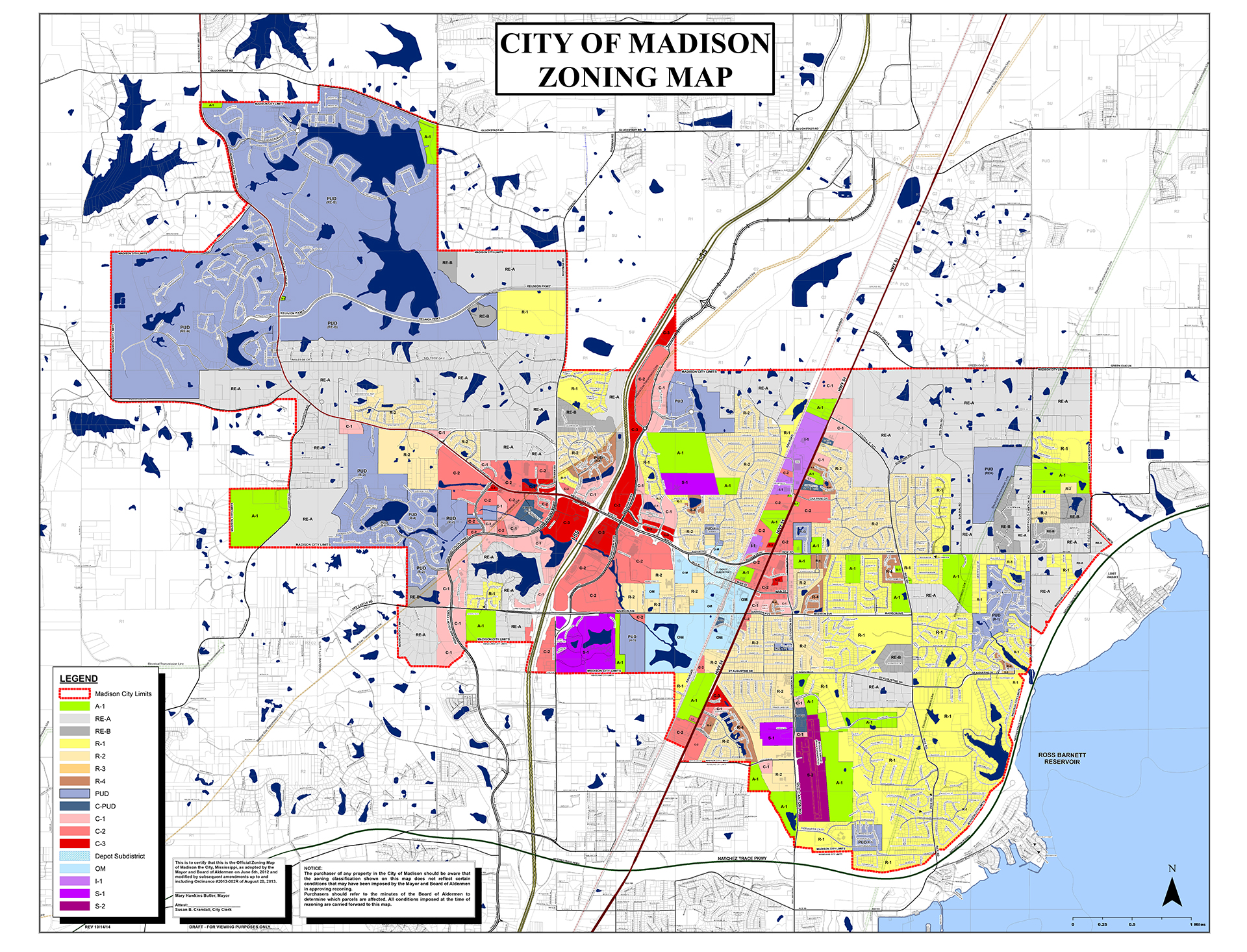 zoning map Madison Mississippi