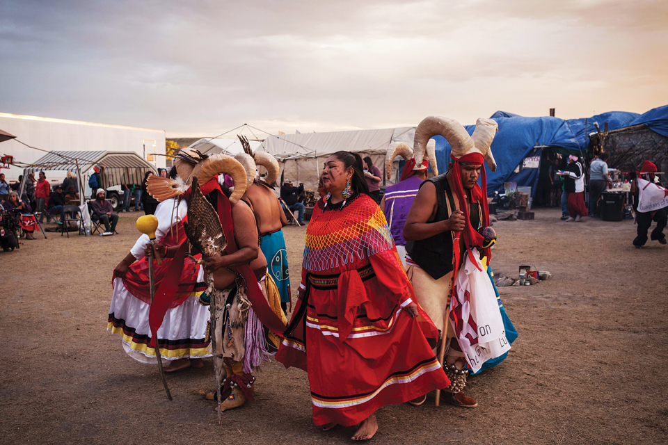 Dakota Access Native people tribe dancing