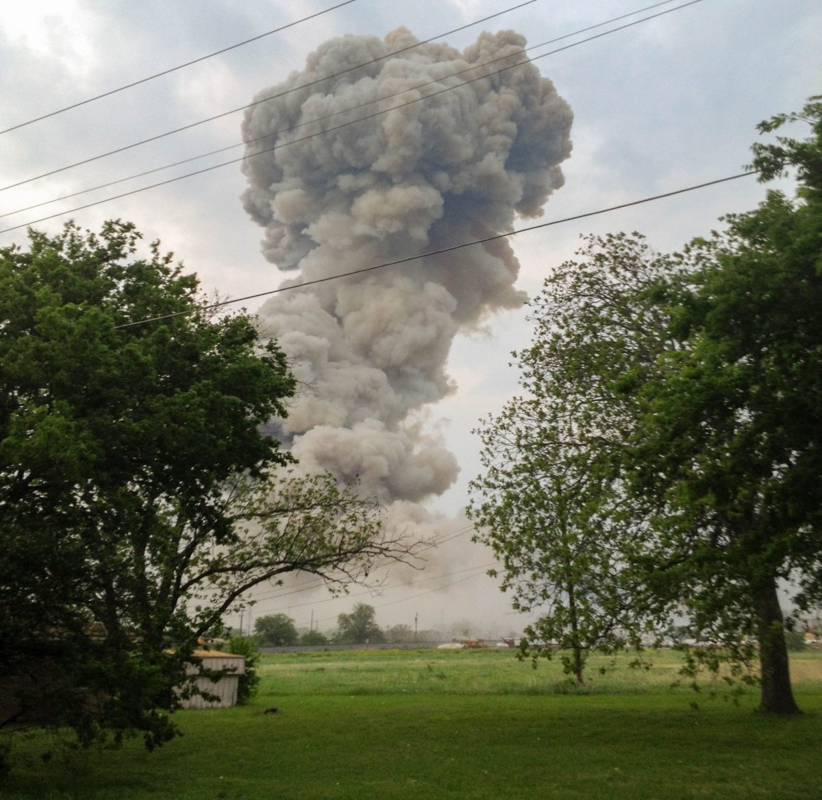 smoke from explosion