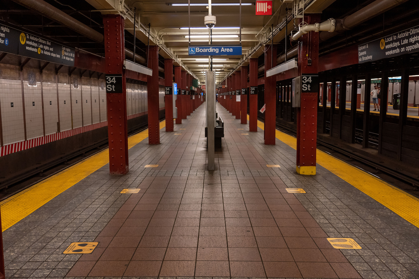 photo of empty new york subway station post-coronavirus
