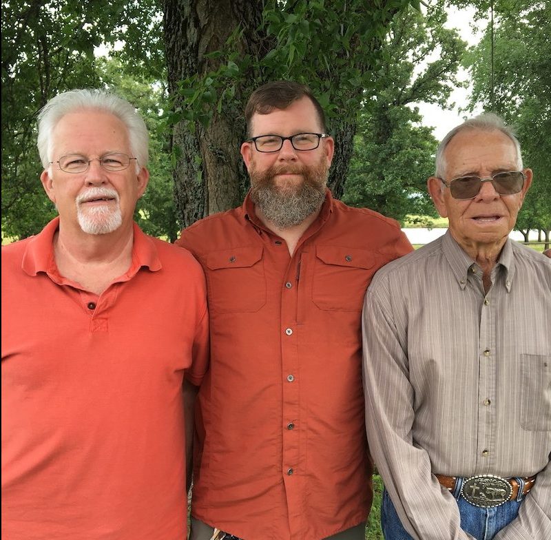 A photo of Bob Wright, Bobby Wright, and Troy Lewellen
