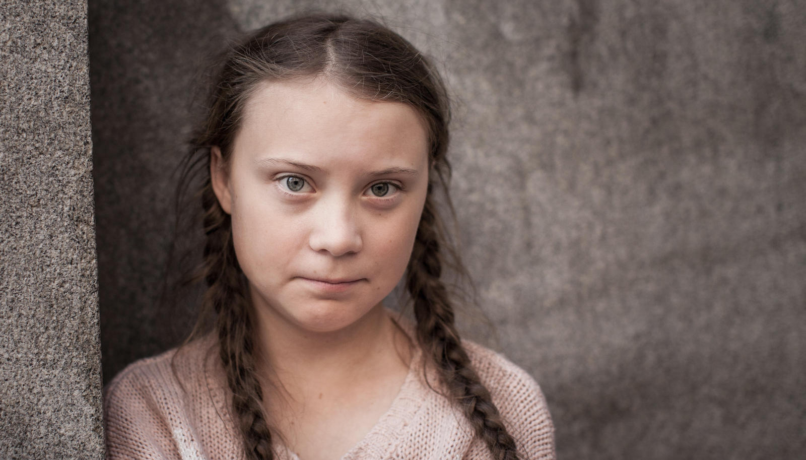 An image of Greta Thunberg, 17-year-old climate activist