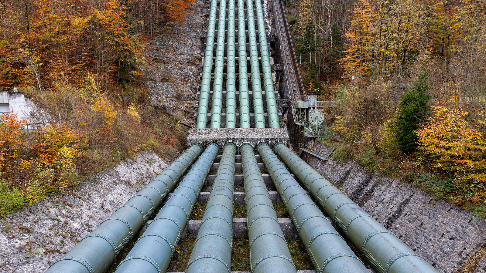 Water Pipeline Of Hydroelectric Power Plant