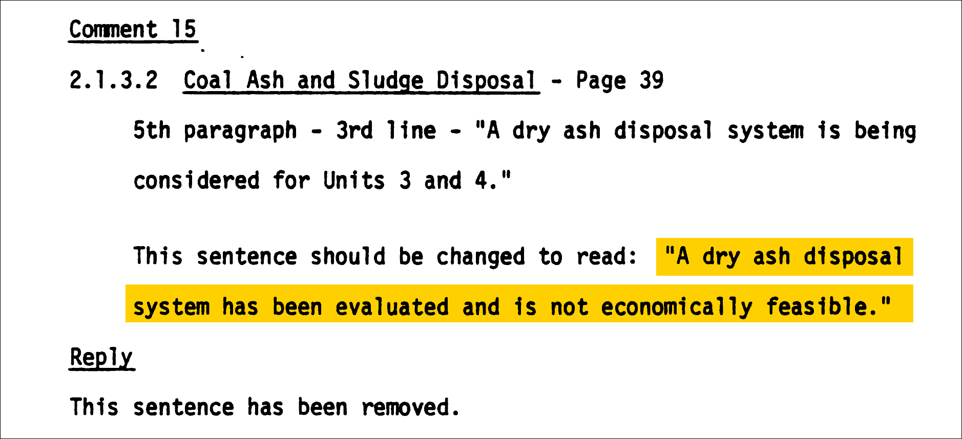 document with highlighted text