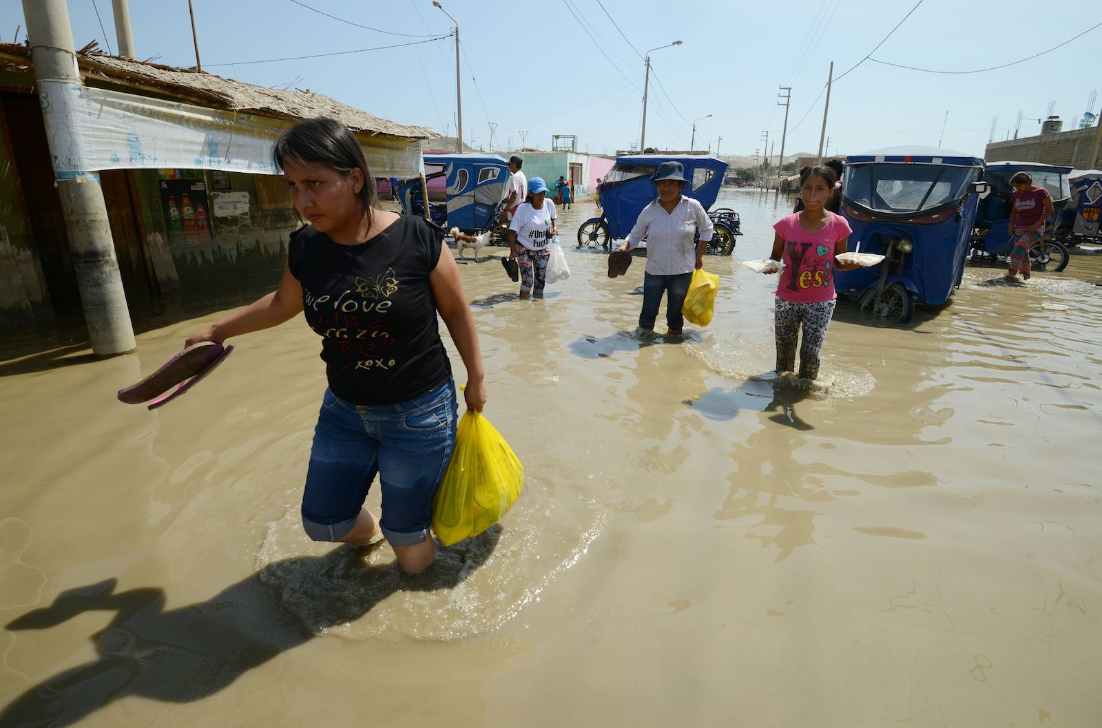 Peru floodwater