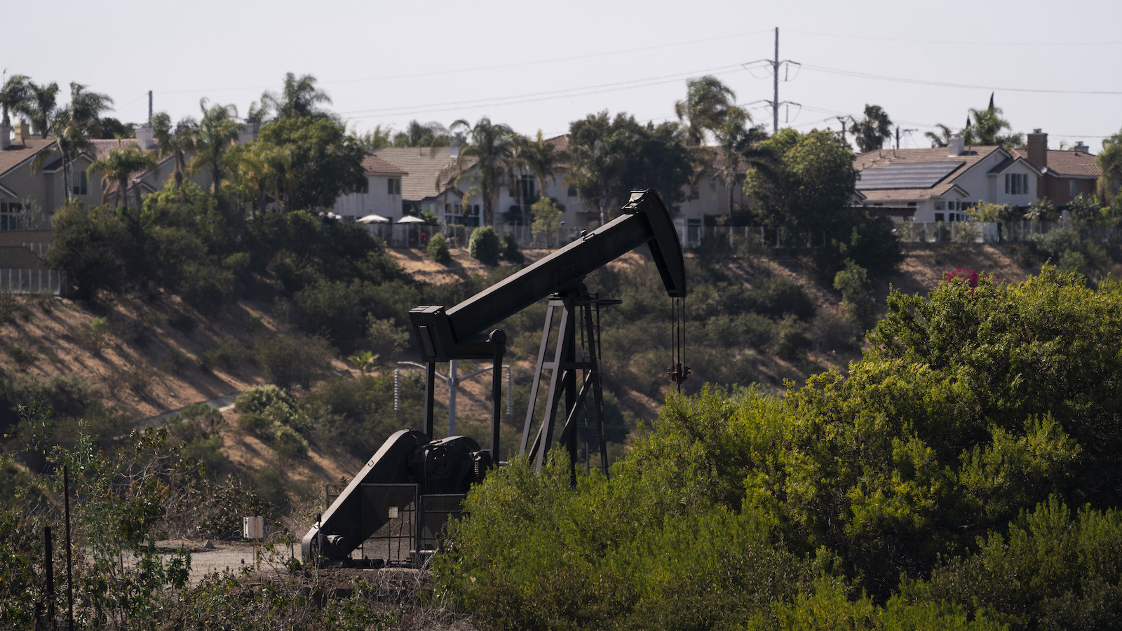 A pumpjack in the Inglewood Oil Field