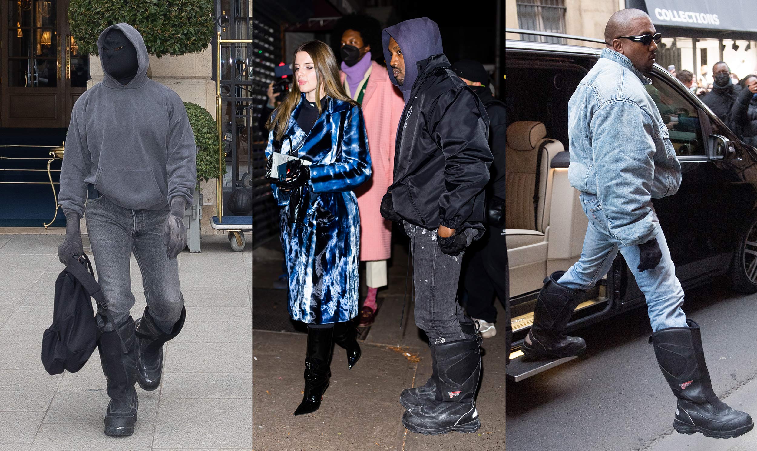 Various sightings of Kanye West and Julia Fox